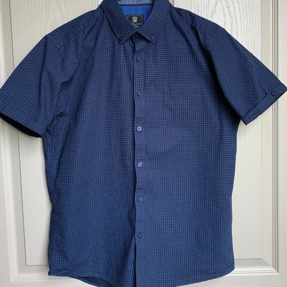 Steel & Jelly Men's short sleeve dress shirt sz M